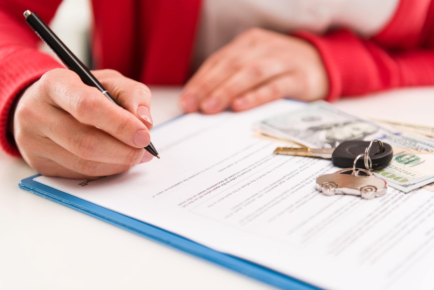 Signing a Car Lease